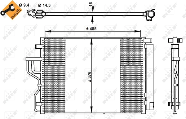 Condenser, air conditioning