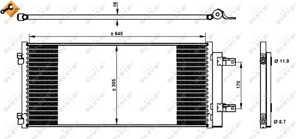 Condenser, air conditioning