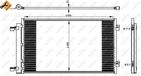 Condenser, air conditioning