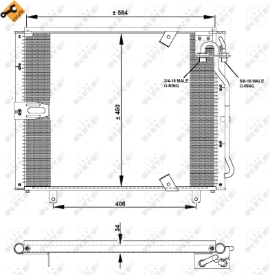 Condenser, air conditioning