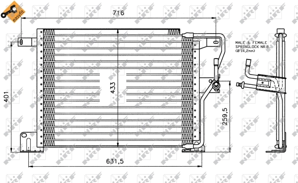 Condenser, air conditioning