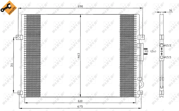 Condenser, air conditioning