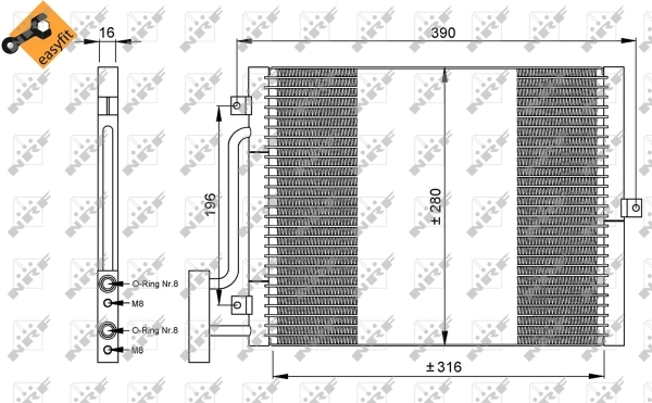 Condenser, air conditioning