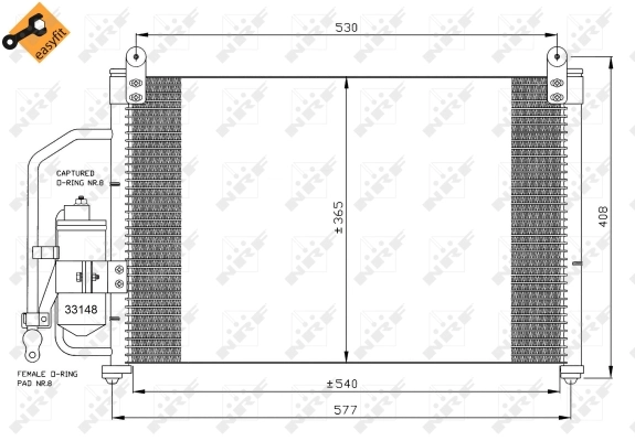 Condenser, air conditioning