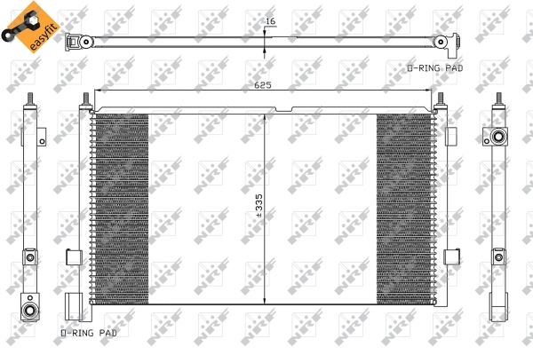 Condenser, air conditioning