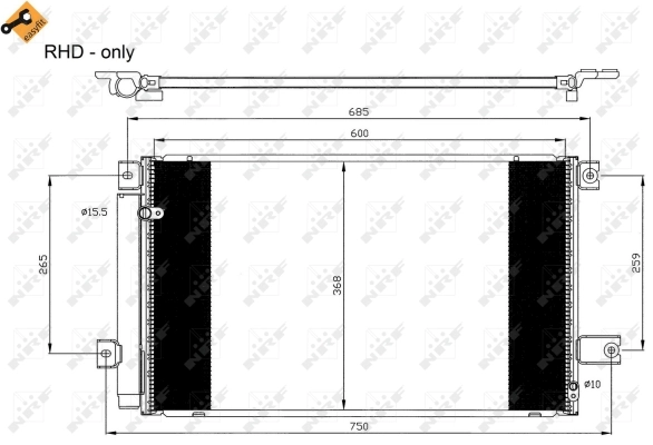 Condenser, air conditioning