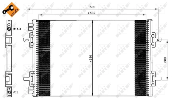 Condenser, air conditioning
