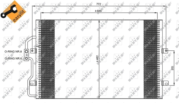 Condenser, air conditioning
