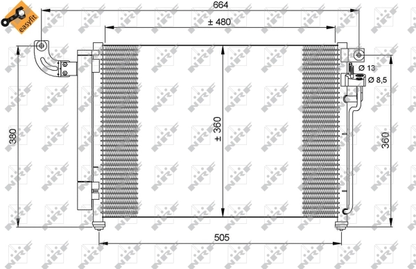 Condenser, air conditioning