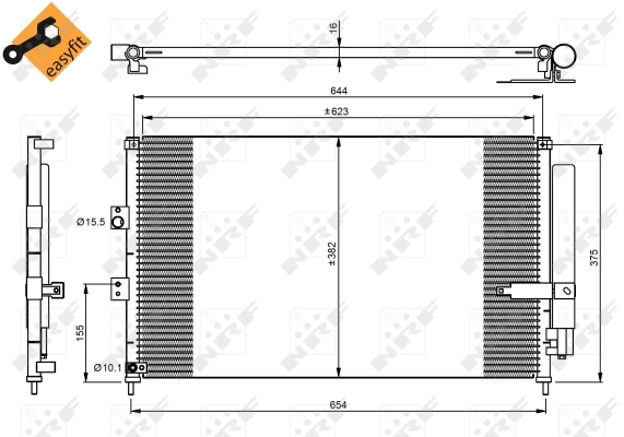Condenser, air conditioning