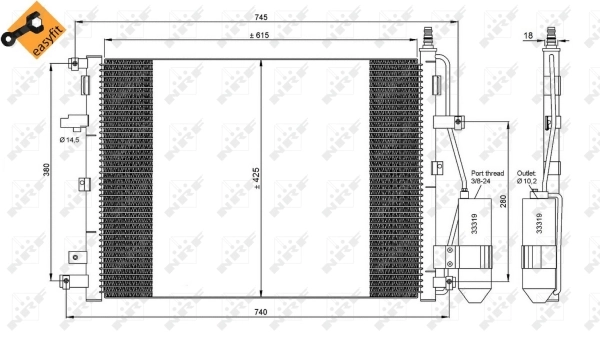 Condenser, air conditioning
