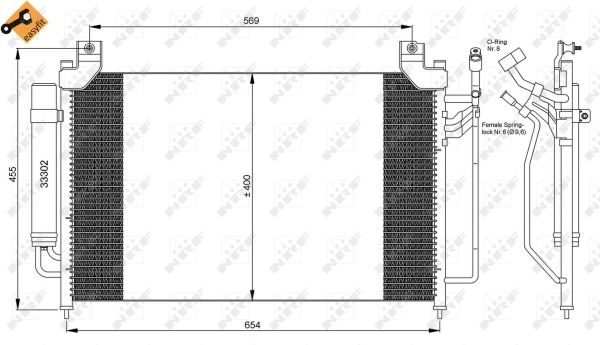 Condenser, air conditioning