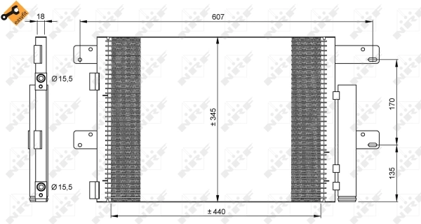 Condenser, air conditioning