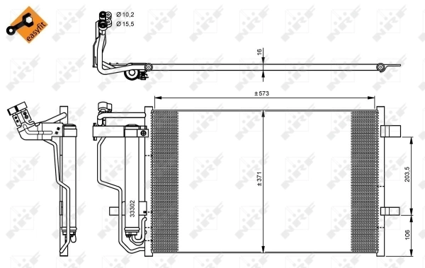 Condenser, air conditioning