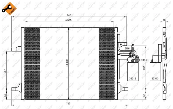 Condenser, air conditioning