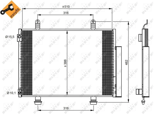 Condenser, air conditioning