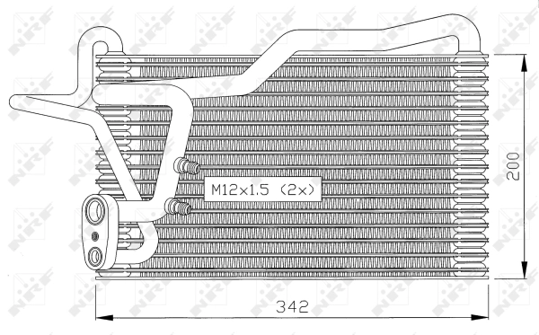 Evaporator, air conditioning
