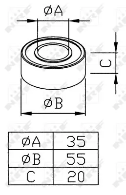 Bearing, compressor shaft