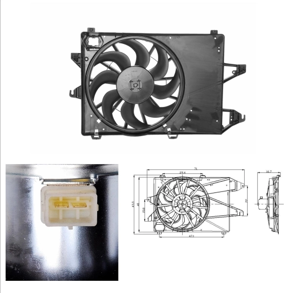 Fan, engine cooling