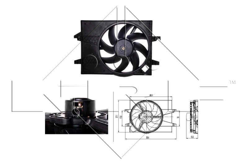 Fan, engine cooling