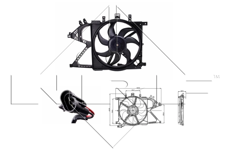 Fan, engine cooling