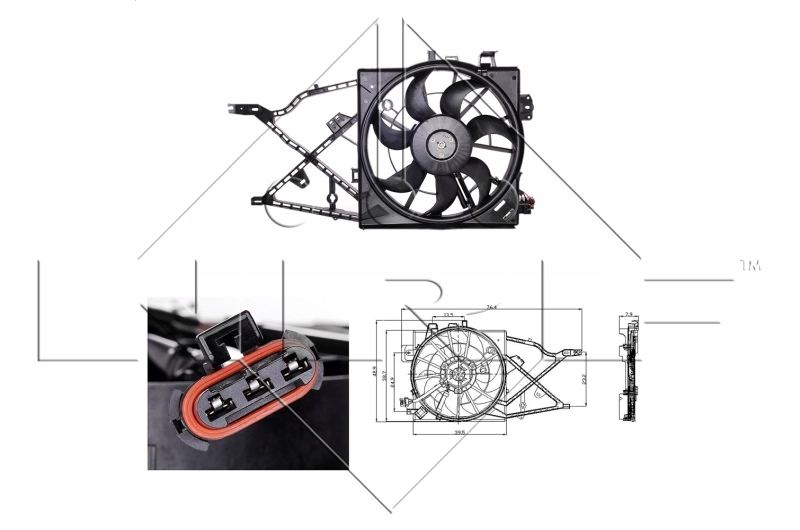 Fan, engine cooling