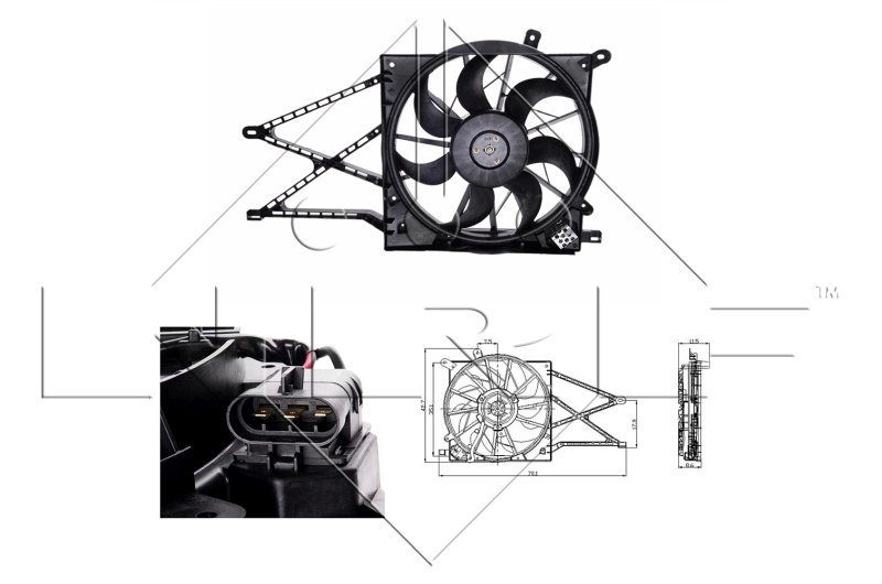 Fan, engine cooling