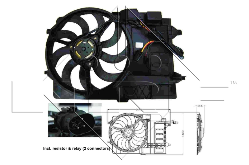 Fan, engine cooling