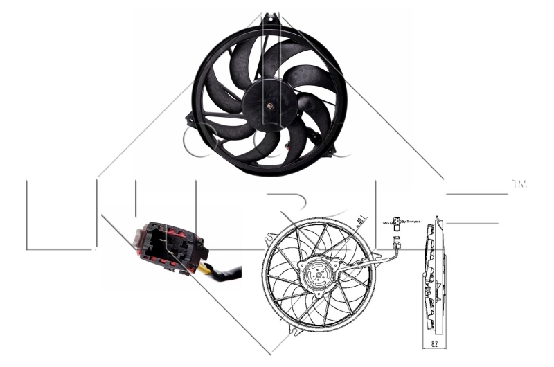 Fan, engine cooling