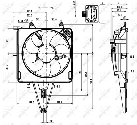 Fan, engine cooling