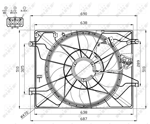 Fan, engine cooling