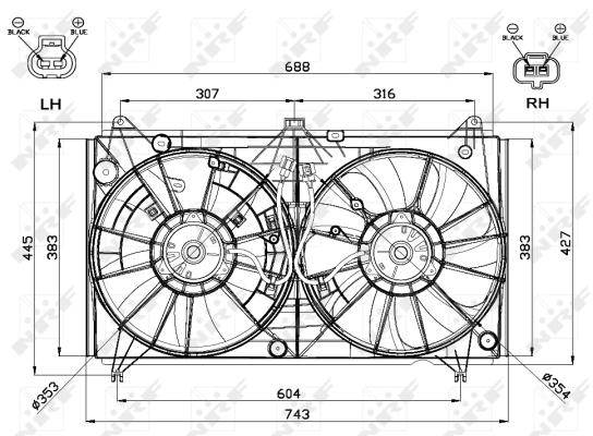 Fan, engine cooling