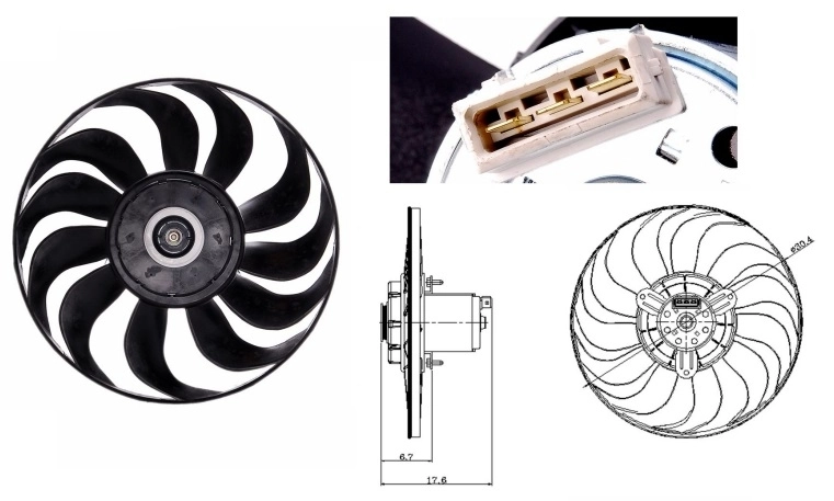 Fan, engine cooling