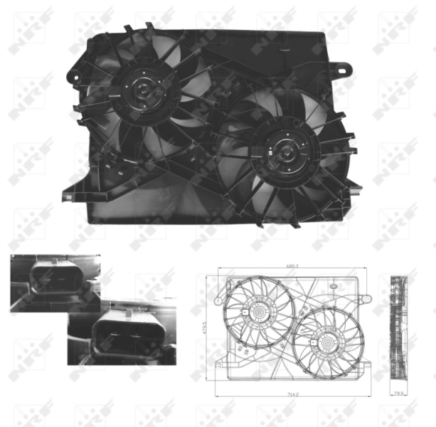 Fan, engine cooling