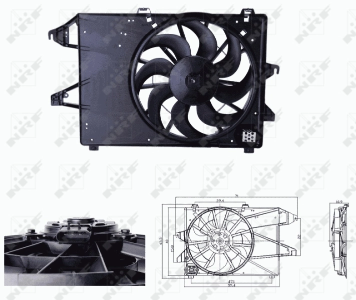 Fan, engine cooling
