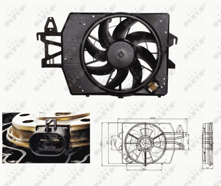 Fan, engine cooling