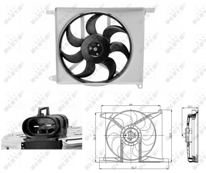 Fan, engine cooling