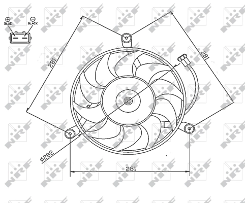 Fan, engine cooling