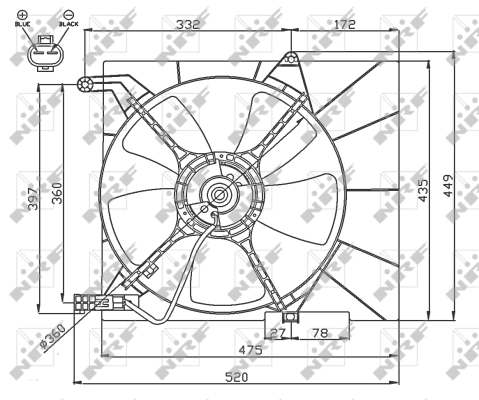 Fan, engine cooling