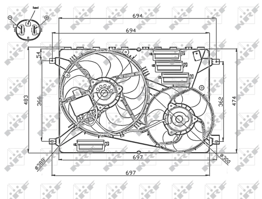 Fan, engine cooling