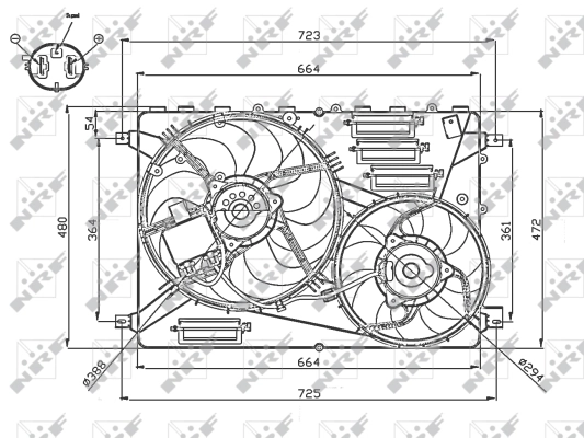 Fan, engine cooling