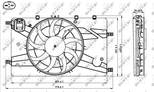 Fan, engine cooling