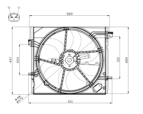 Fan, engine cooling