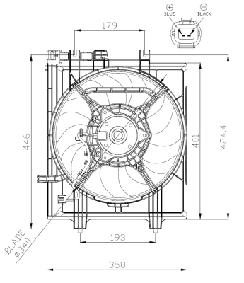 Fan, engine cooling