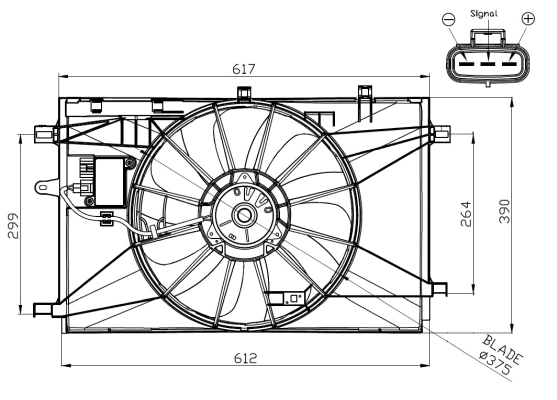 Fan, engine cooling