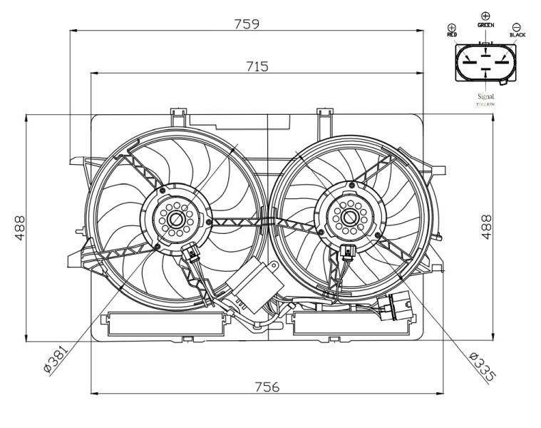 Fan, engine cooling