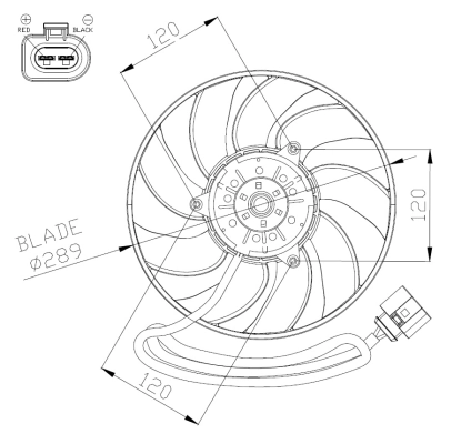 Fan, engine cooling