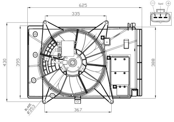 Fan, engine cooling