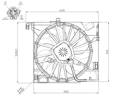 Fan, engine cooling