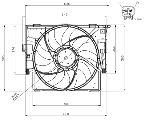 Fan, engine cooling